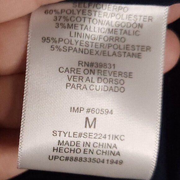 Sam Edelman Southwestern Cropped Sleeveless Blue Top Medium - Picture 7 of 7